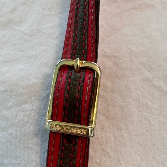 Saccardi Handmade Italian Leather Crossbody Bag Unique - Picture 5 of 13